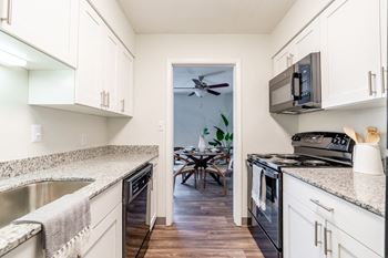 Spacious kitchen with pantry cabinet